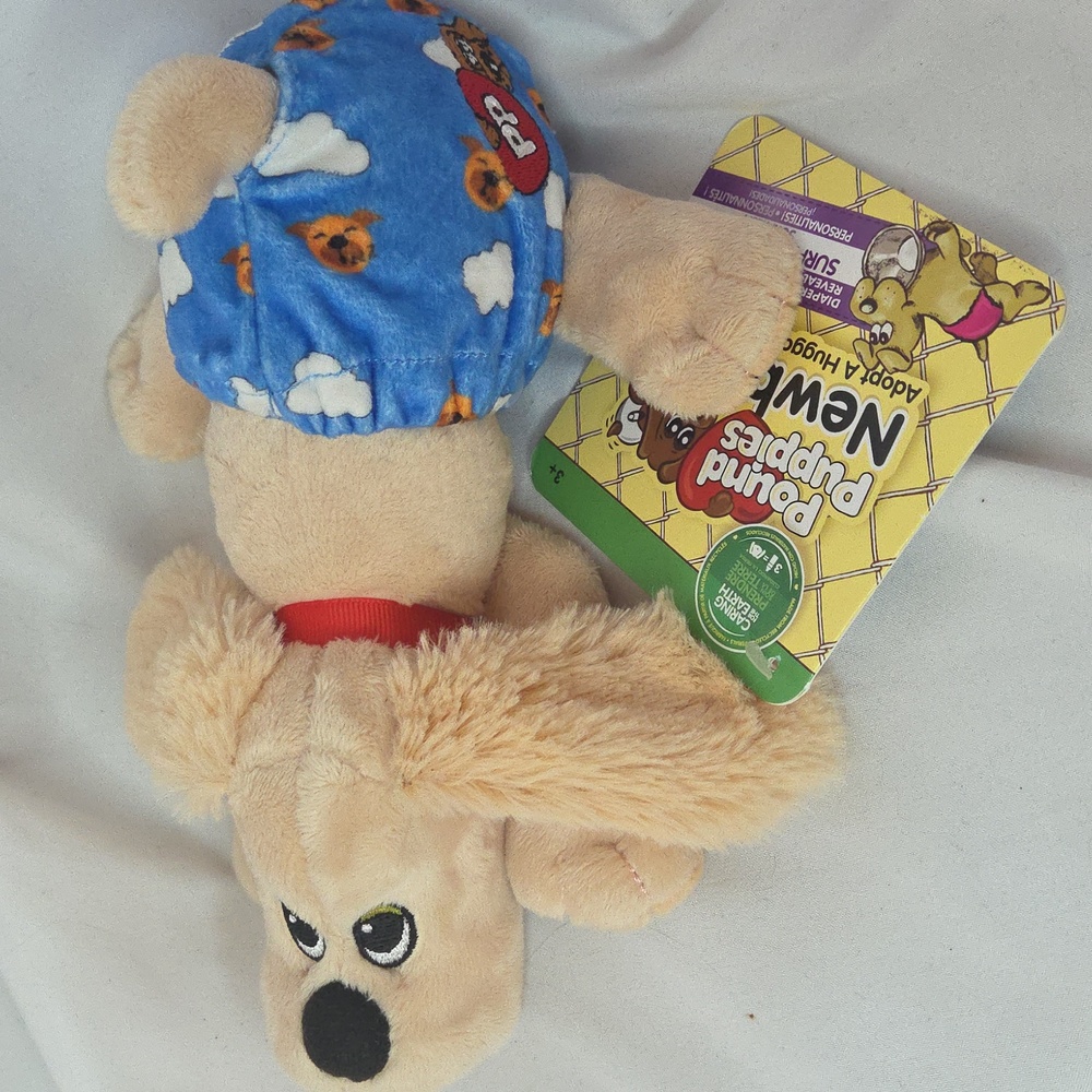 Pound Puppies Newborns Plush Dog Cocker Spaniel With Diaper New With Tag